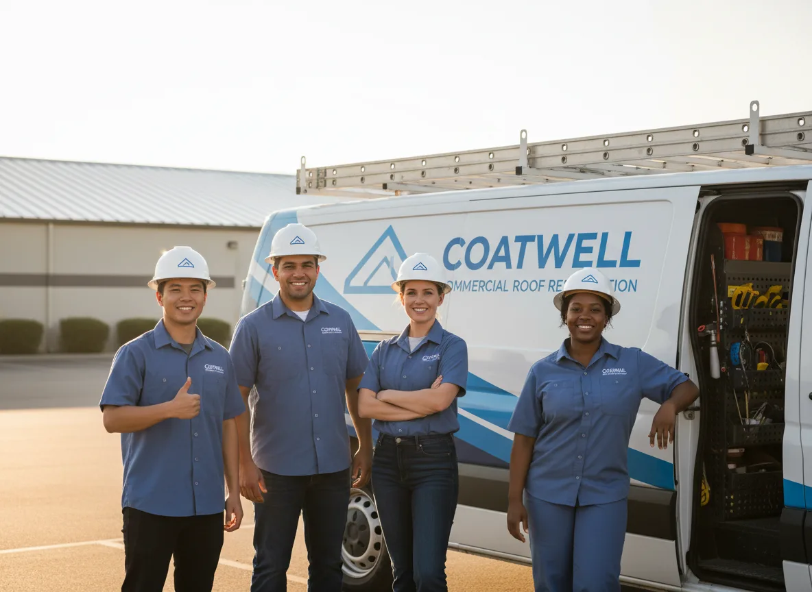 Commercial roof coating company in Adair, IL